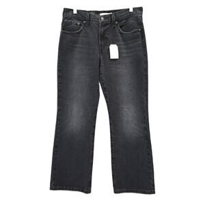 Levi's Gray Distressed Middy Ankle Bootcut Mid Rise Denim Jeans Size 28 x 27